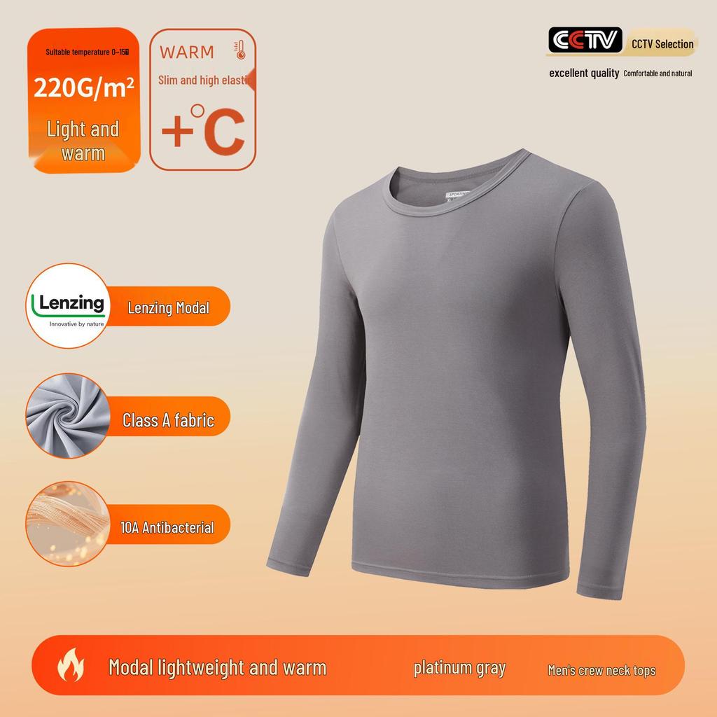 Class A Lenzing Modal 80-Count Warm Base Layer Set: Men's & Women's Autumn Heat-Generating Skinwear