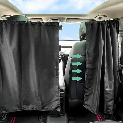Záclony do auta, Záclony na spanie, 2 panely, Ochrana proti UV žiareniu, Slnečná clona, Tepelná izolácia, Zakrývač očí, Umývateľné, 27,6