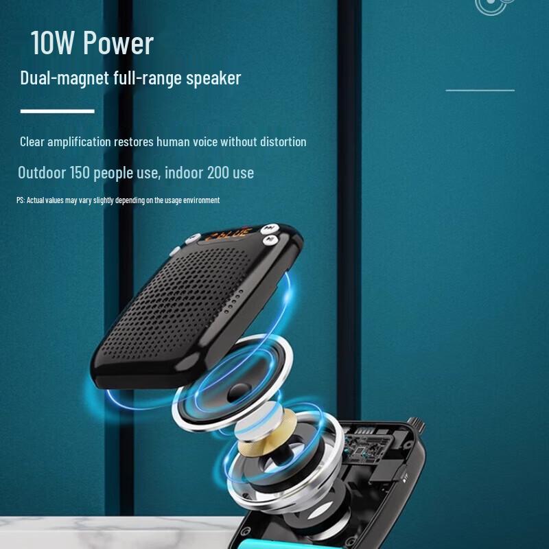 Shidu S611 Portable Voice Amplifier with Wireless Lavalier Mic