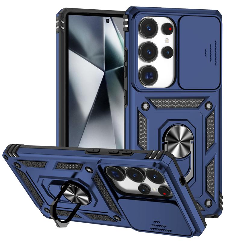 Full Cover For Samsung Galaxy S25 Ultra Case Samsung S25 Ultra Push Window Magnetic Phone Holder Case For Samsung S25 Ultra Case