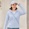 Skechers Cool Dry UV Protection Lightweight Slim Fit Hooded Sports Jacket Women Jacket Xenon-Blue P225W123-0356