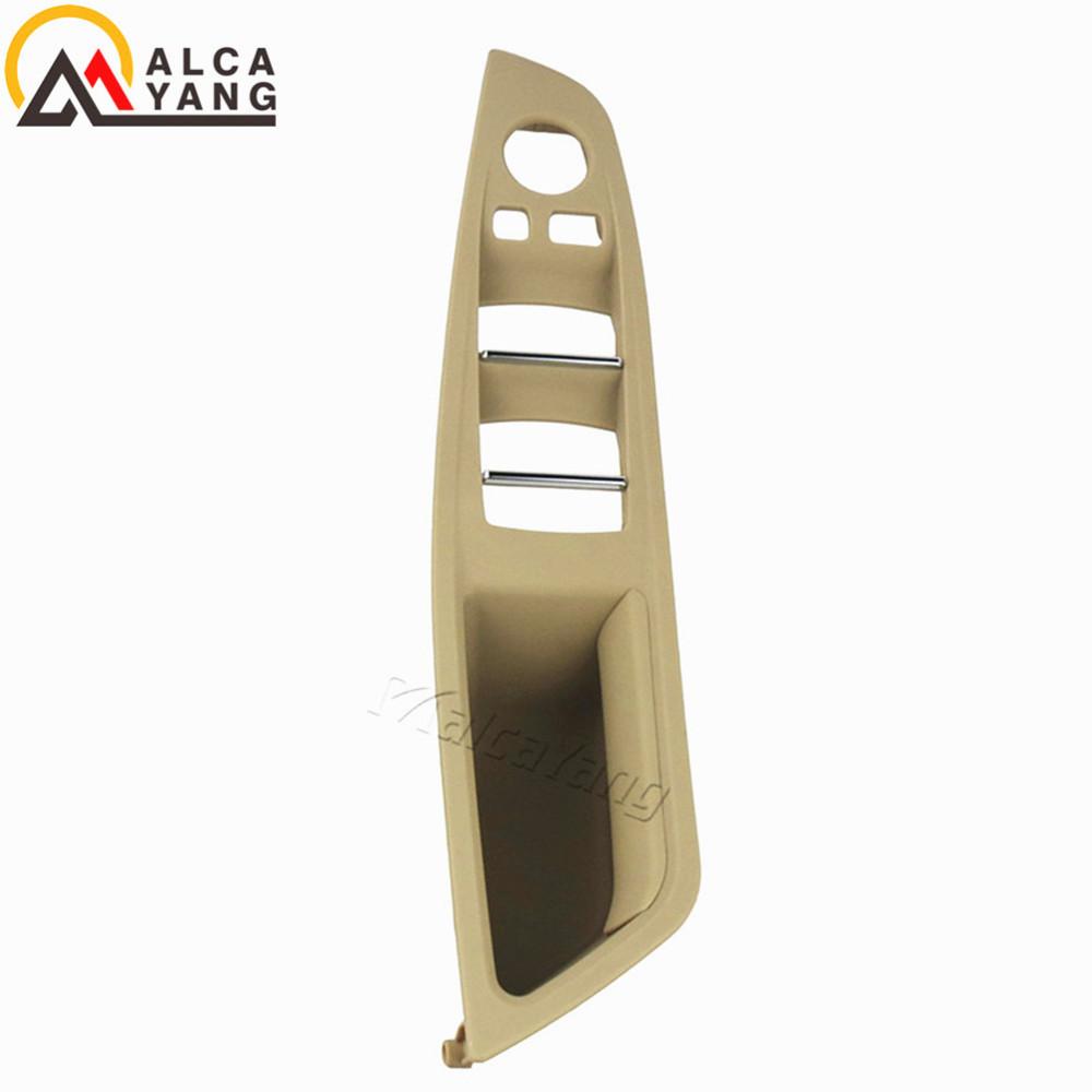 Left Hand For BMW 5 Series F10 F11 F18 Inner Handle Front Interior Door Panel Driver's Seat Button Switch Frame Storage