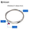 4mm Small Probe Thermocouple Type K 0-600℃ 1/2/3/4/5M Shielded Braide Wire Sensor For Temperature Controller