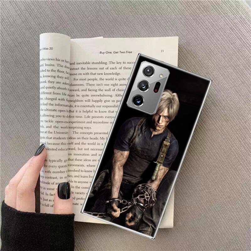 

Leon Kennedy Resident Evil 4 Phone Case For Samsung Galaxy S25 Edge S24 S23 FE S22 Ultra S21+ S20 S10 Plus Cover Capa Soft Samsung S20