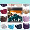 Polyester Coral Fleece Blanket With Double Layer Thickened Design For All Season Use