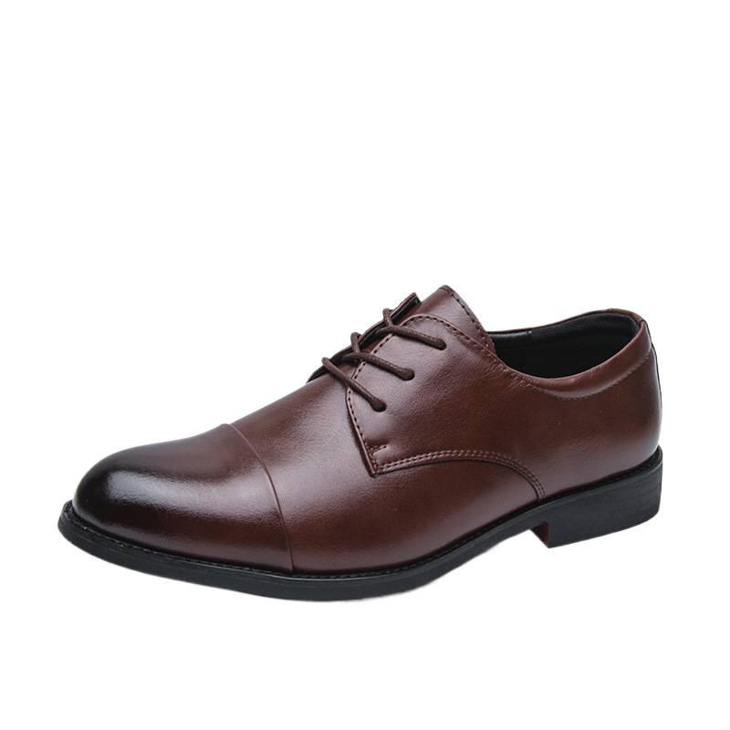 Men's business leather shoes spring and autumn new men's low-top leather shoes 46 laces
