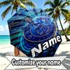 Custom Name Personalized Chelsea Football Club Print Umbrella, Auto Open Close, 8‑Rib Sturdy Frame, Commute Camping Hiking Use, Birthday Gift
