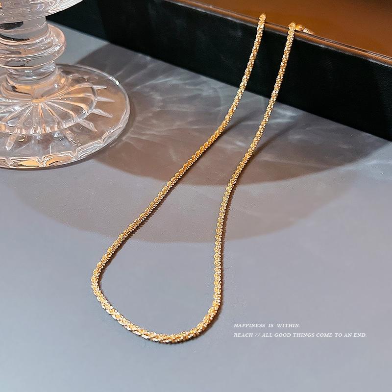 iF ME Collana Lusso Oro da Donna Girocollo Catena Twist Semplici Accessori Gioielli