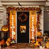 Paready Halloween Happy Halloween Party Orange Tapestry, Banner, Decoration, 18030cm,