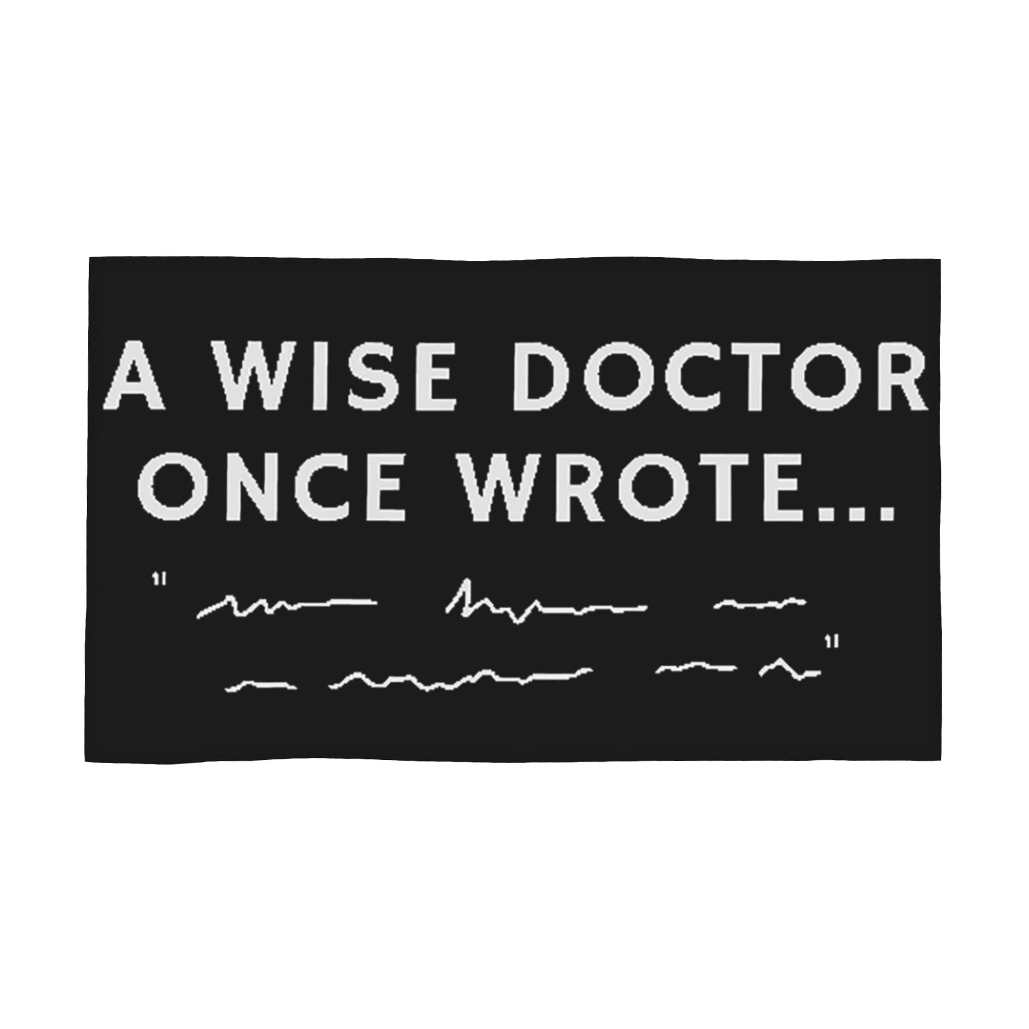 

A Wise Doctor Once Wrote Soft Face Towel Quick Dry Pool Bath Cotton Towels Absorbent W30*H60(CM)