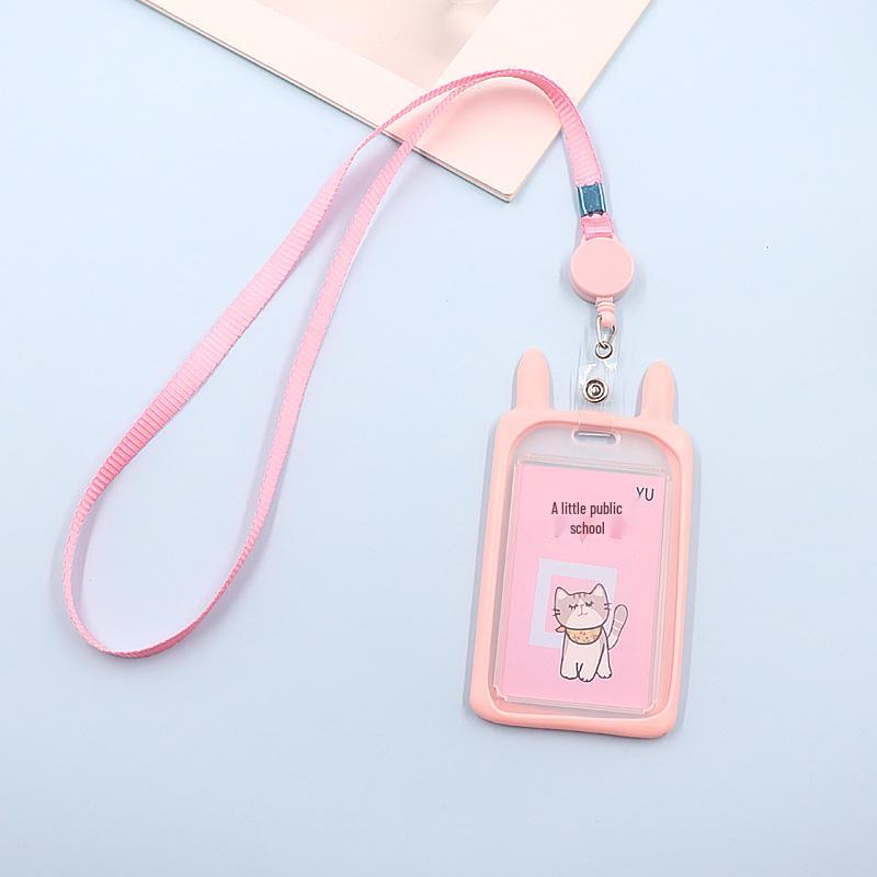 Creative Kitten Campus Retractable Lanyard ID & Access Card Holder