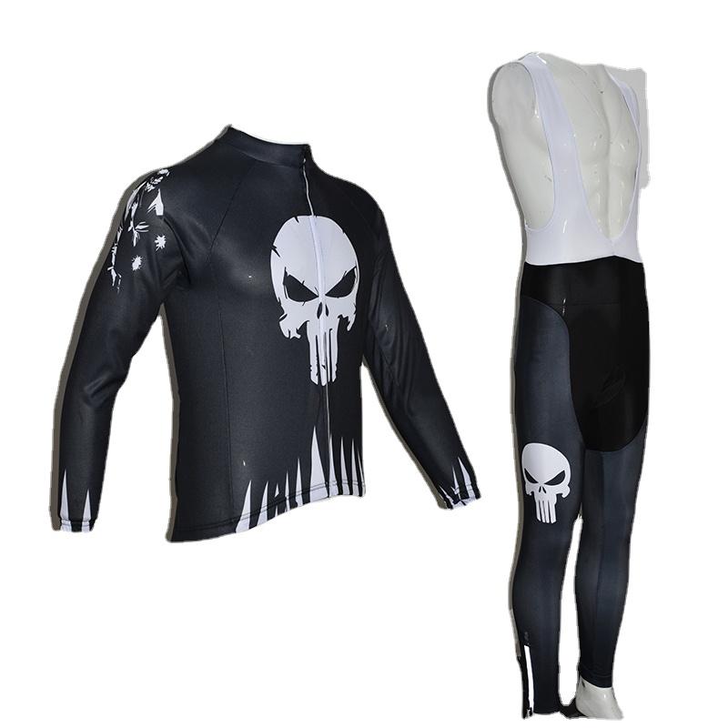 Spring Mountain Bike Jersey Long Sleeve Short Sleeve 9D Gel Cycling Pants Suit Men Zipper Cycling Jersey Set