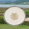 Wide Brim Mexican Straw Hats Panama Bucket Carnival Sombrero Outdoor Mexican Party Hat  Men Women