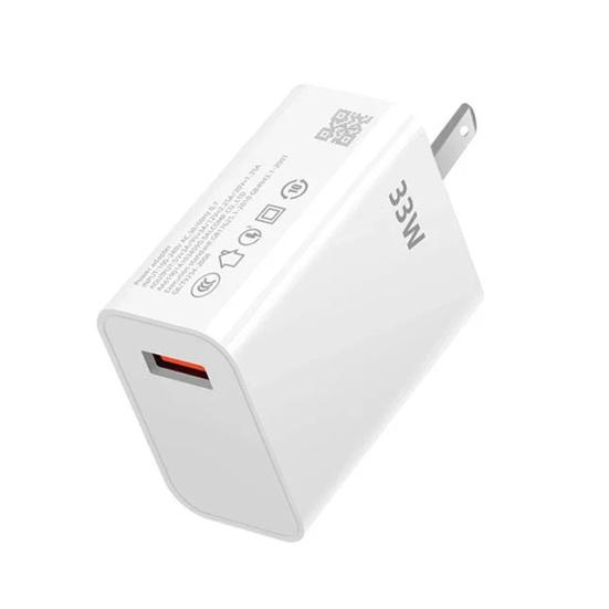 33W QC3.0 Fast Wall Charger with 6A USB-C Cable Multi-device Charger Compatible with