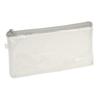 Kamio Japan Pen Case Flat Clear Pen Pouch Light Gray 201752