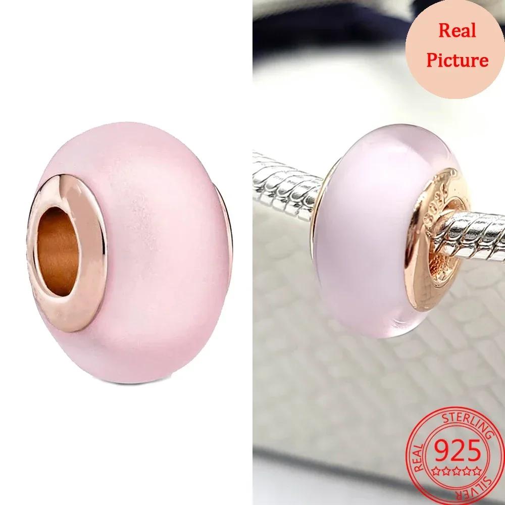 Srebro 925 Szkło Murano Galaktyka Gwiazdy Koniczyna Serce Bąbelki Błyszczące Koraliki Pasują do Bransoletki Charms DIY Biżuteria Dla Mamy