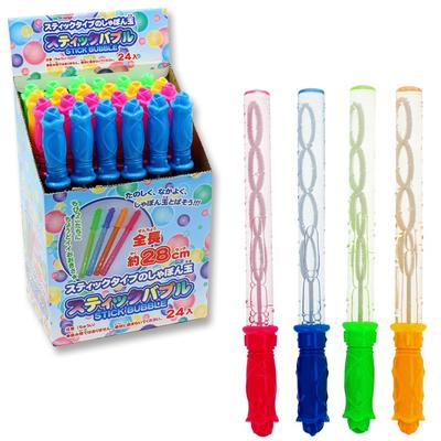 Conjunto de 24 varinhas de bolhas (6 de cada 4 argolas) numa caixa (grande capacidade, perfeito para festivais, feiras, festas infantis e eventos). Enchido com sabão