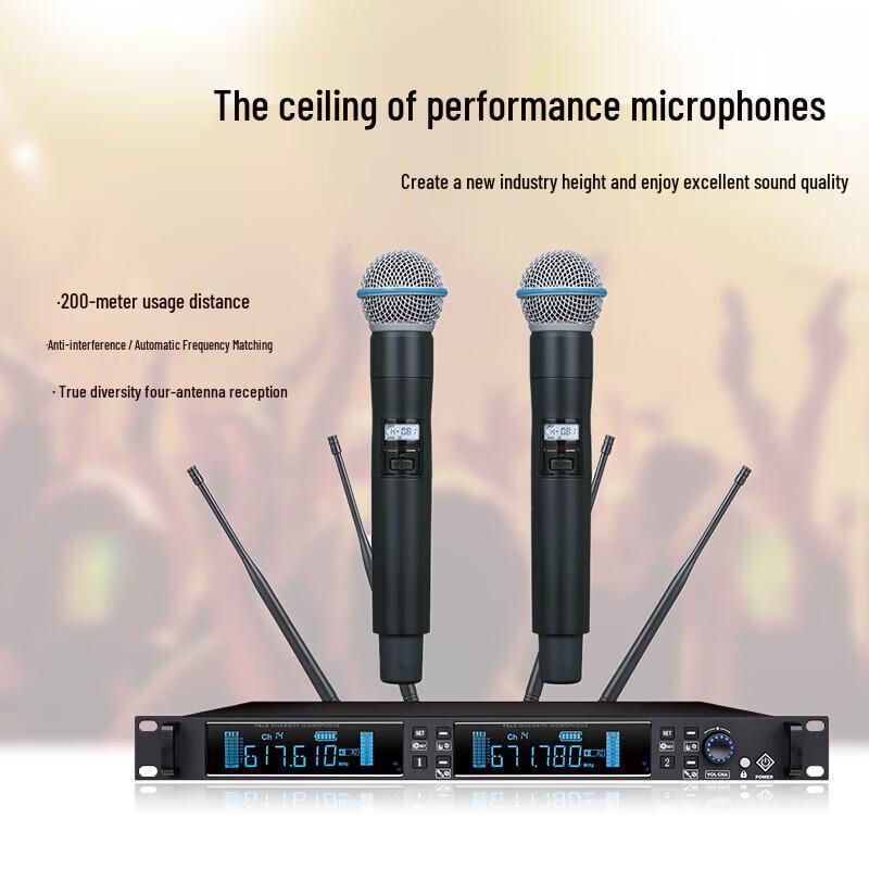 DAIPU Professional Wireless UHF Conference Microphone System (CN version)