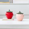 Barattolo Decorativo a Forma di Fragola in Ceramica Barattolo Creativo Sigillato Tavolino del Salotto Arredamento per la Casa Regalo per Coppia di Sposi