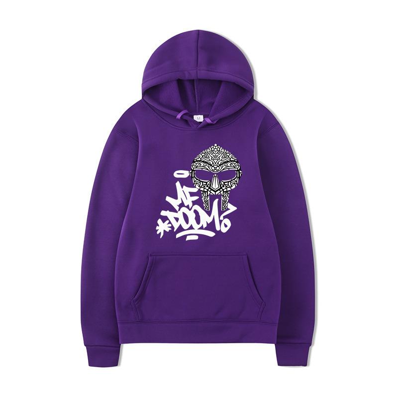 ME DOOM Printed Men's Autumn and Winter New Hoodie Brand Hoody Clothes Vintage Fashion Long Sleeve Pullovers