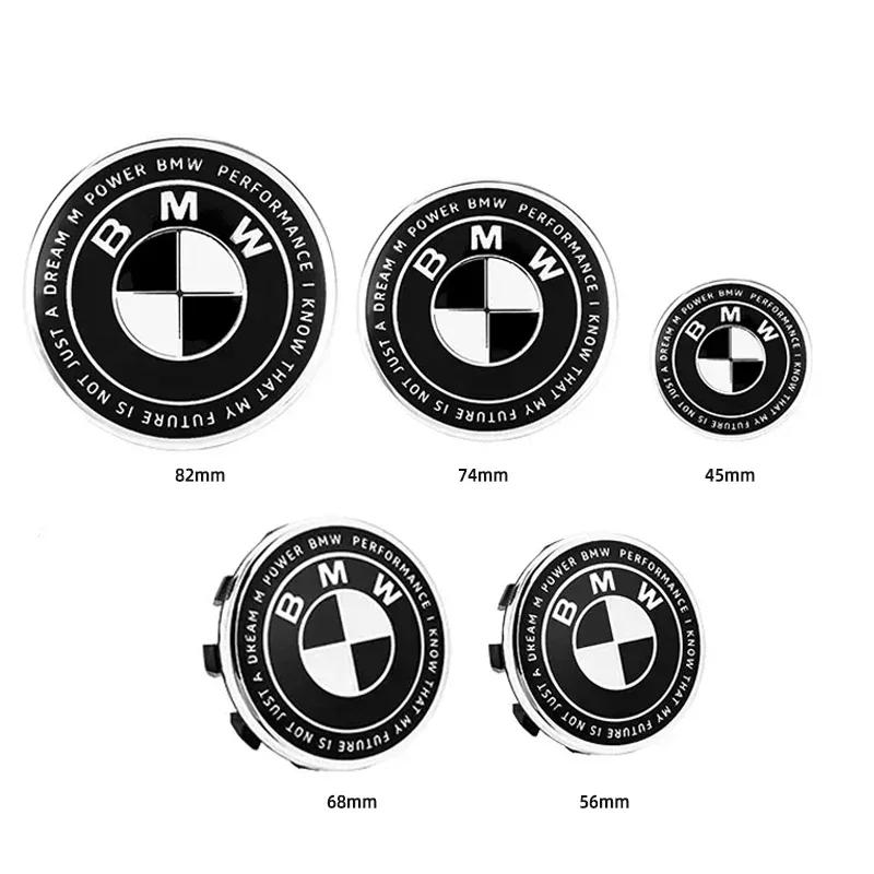 45mm 56mm 68mm 74mm 82mm Car Logo Thunder Special Limited Edition Front Hood Emblem Rear Boot Badge Wheel Hub Cap For ALL BMW