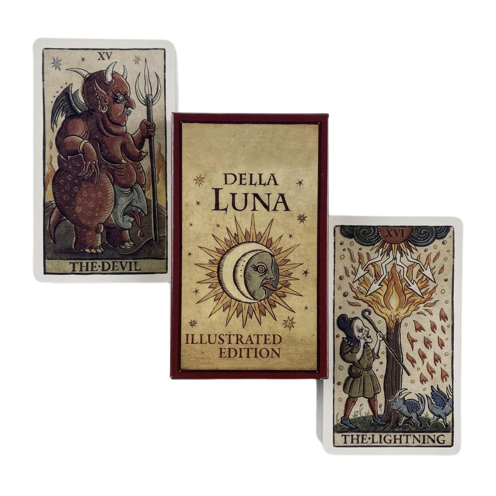 Della Luna Tarot Cards Game Evil Moon Fate Visions Divination Centennial Wisdom Edition Oracke Playing Board Deck