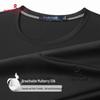 MONTAGUT Men's Breathable Mulberry Silk Blend Round Neck T-Shirt