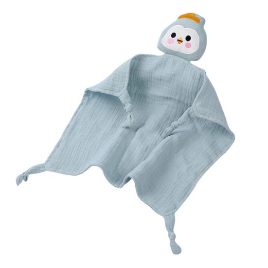 

Плюшевые игрушки-комфортеры для младенцев, успокаивающее полотенце, муслиновая защитная пеленка, панда, кролик, само-успокаивающее полотенце против падения для сна новорожденных Penguin