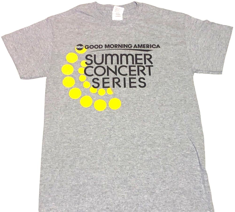 Rare! 2010s ABC TV Good Morning America Summer Concert Series T-Shirt New! SMALL Unisex T-Shirt