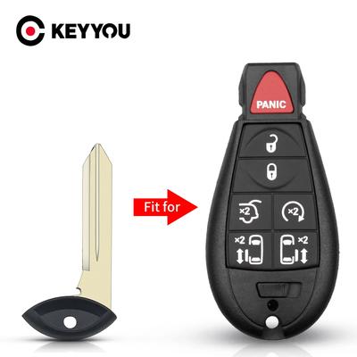 KEYYOU Substituição Chave Remota Lâmina Sem Cortes Para Chrysler 300C Para Jeep Journey Grand Cherokee Para Dodge Inserir Emergência