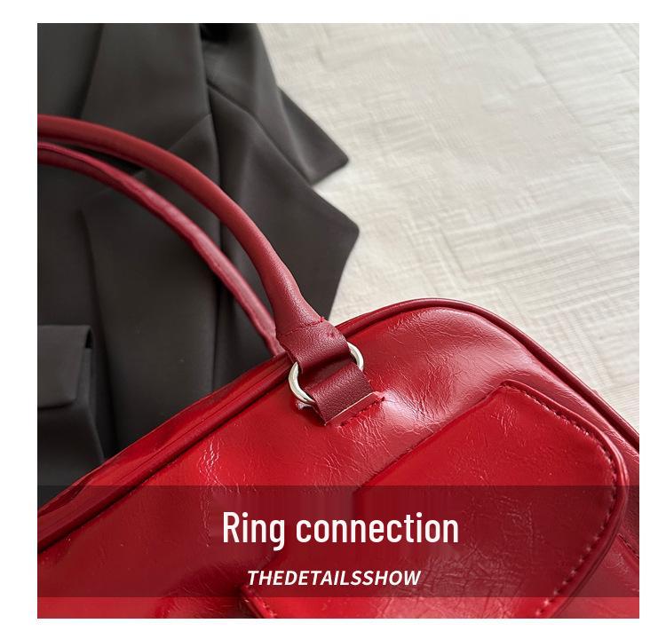Trendy 2025 Korean Style Women's Autumn Handheld Square Shoulder Bag