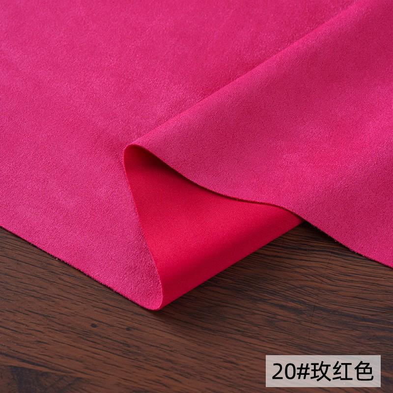Suede Knitted Air Layer Fabric Brushed Elasticity High Quality Soft Smooth Delicate for Sewing Clothes 860g/m