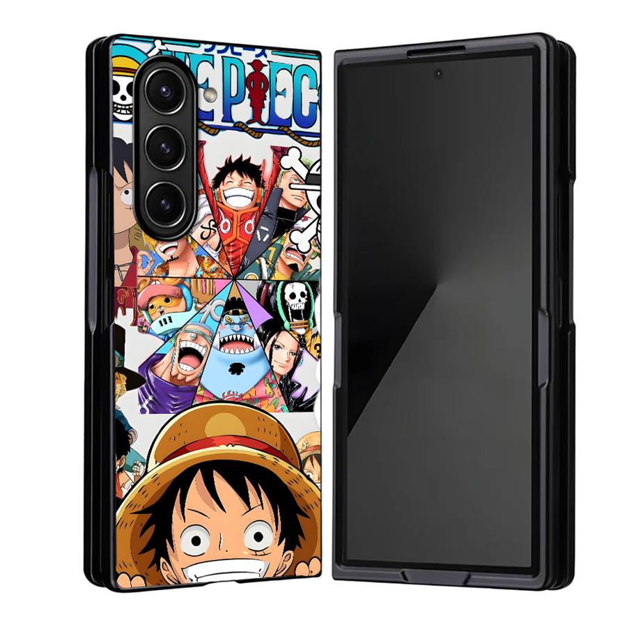 Pouzdro pro Samsung Galaxy ZFold7 ZFold4 ZFold5 Z Fold 7 6 5 4 3 ZFold3 ZFold6 Pevný kryt na telefon Jednodílný Luffy Ďábelský plod