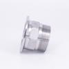 1/2" 3/4" 1" 1-1/4" 1-1/2" 2" BSPT Male 1.5" 2" 2.5" Tri Clamp Hex Nut Coupler SUS304 Stainless Sanitary Connector Homebrew