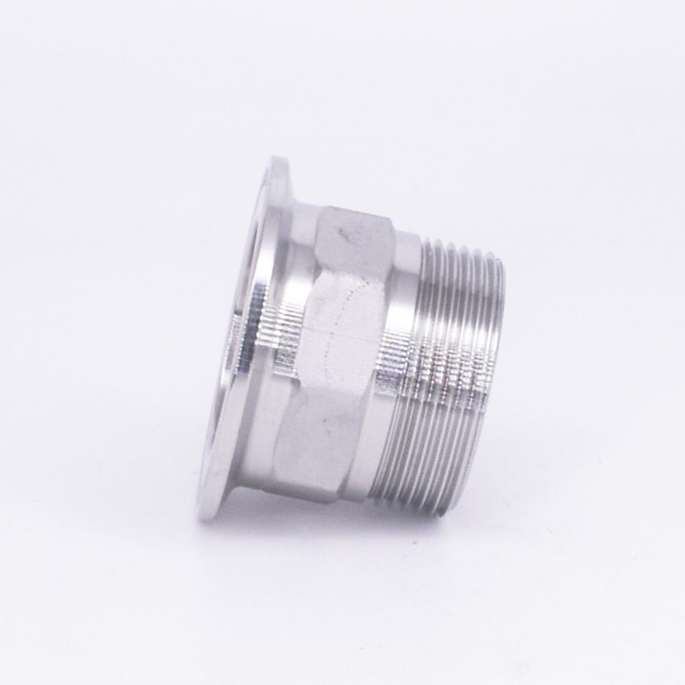 1/2" 3/4" 1" 1-1/4" 1-1/2" 2" BSPT Male 1.5" 2" 2.5" Tri Clamp Hex Nut Coupler SUS304 Stainless Sanitary Connector Homebrew