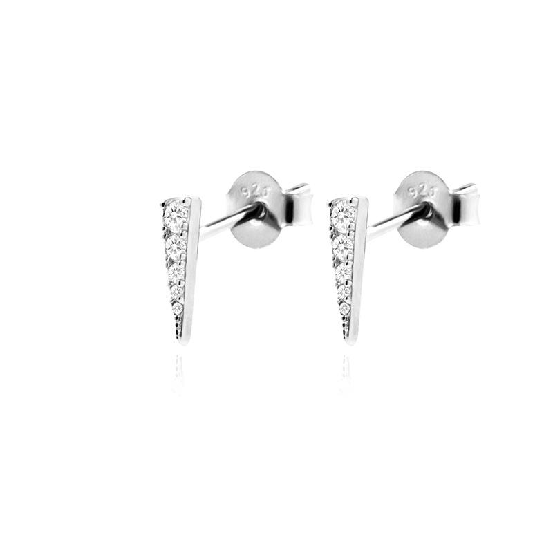Orecchini a Clip Retro a Forma di Croce con Strass - Stile Ins Molto Venduto