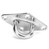 4PCS 8MM Eye Plate Diamond Shaped Ceiling Hook Pad Staple Hook Loop Marine Hardware Yacht Accessories