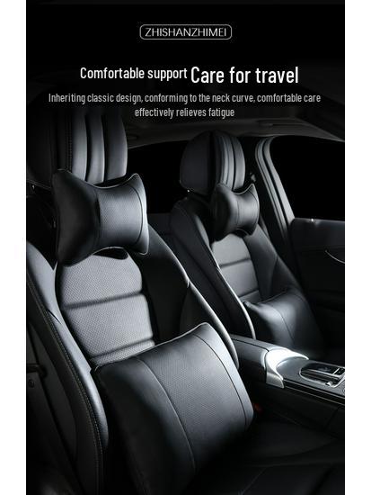 Honda Accord CR-V Civic Car Headrest & Lumbar Support Pillow Set