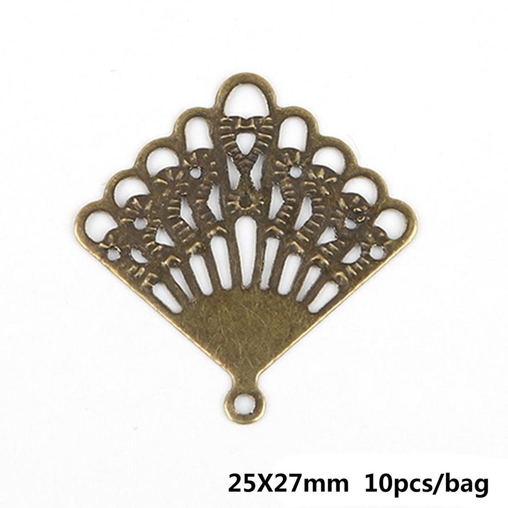 10ks Paví Měsíční Přívěsek Květina DIY Doplňky Součástky Pro Výrobu Šperků