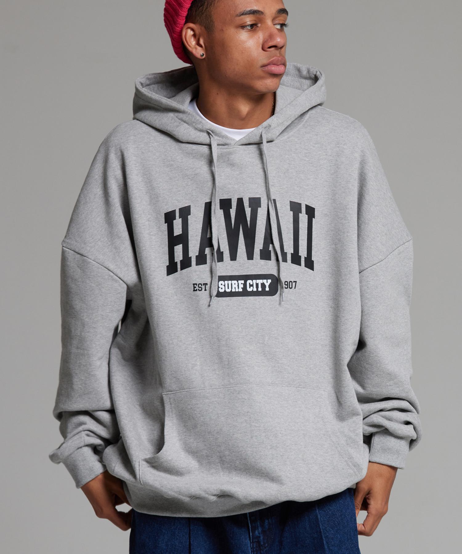 Cream Soda Lab Lab Hawaii Oversized Hoodie Gray M