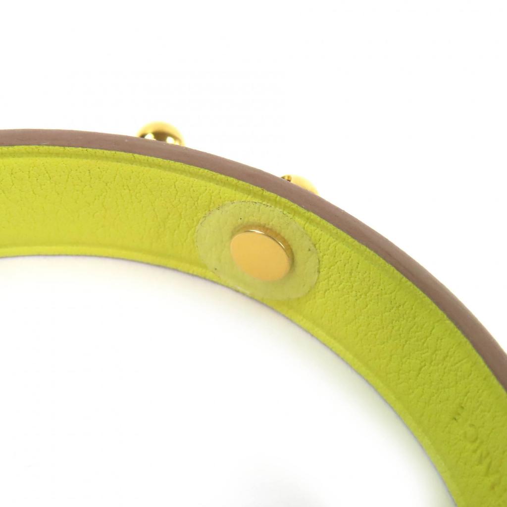 Pristine HERMES Kelly Leather Glove Holder yellow leather Women Used