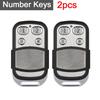 1-5PCS 433mhz Remote Control 4 Button Smart Copy Duplicator Electric Garage Door Gate Remote Cloning Universal Garage Door Gate