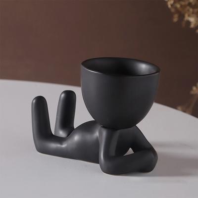 Creative Figure Flower Pot Multi-Purpose Nordic Modern Plant Pot Succulent Planter Crafts Vase for Cactus Potted Green Plant