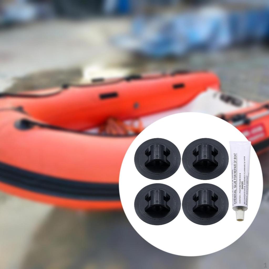 4x Boat Motor Bracket Buckle with Glue 78mm Premium Sturdy Kayak Engine Mount for Ship