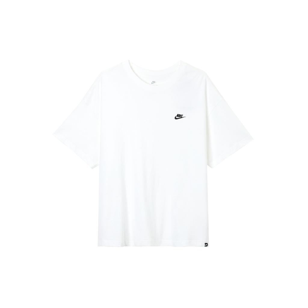 Nike Solid Color Loose Fit Crew Neck Short Sleeve Drop Shoulder T-Shirt Men Tops White FV0376-100