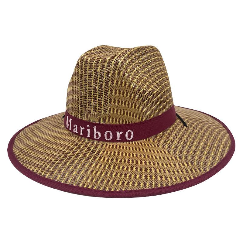 Sun Letter Straw Protection Hat With Breathable Fabric For Seniors Outdoor Wear