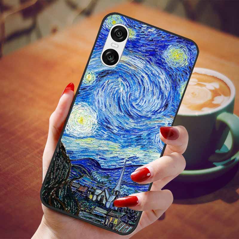 Pour Sony Xperia 1 III 5G Coque Mignonne Relief Souple Silicone Cover Pour Sony Xperia 1 5 10 II Étuis Téléphone Xperia1 5II 5III 10II 10III