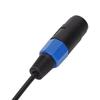 Speaker Cable, Elastic Portable Speakon Speaker Cable, Male To Female 4 Core Plug Ohm Head Speakon Cable, Speaker Connection Wire for Speaker