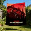 1pc Mission Impossible Poster Outdoor Flannel Blanket, Cozy & Warm Soft Te Playful Design, Napping Camping,