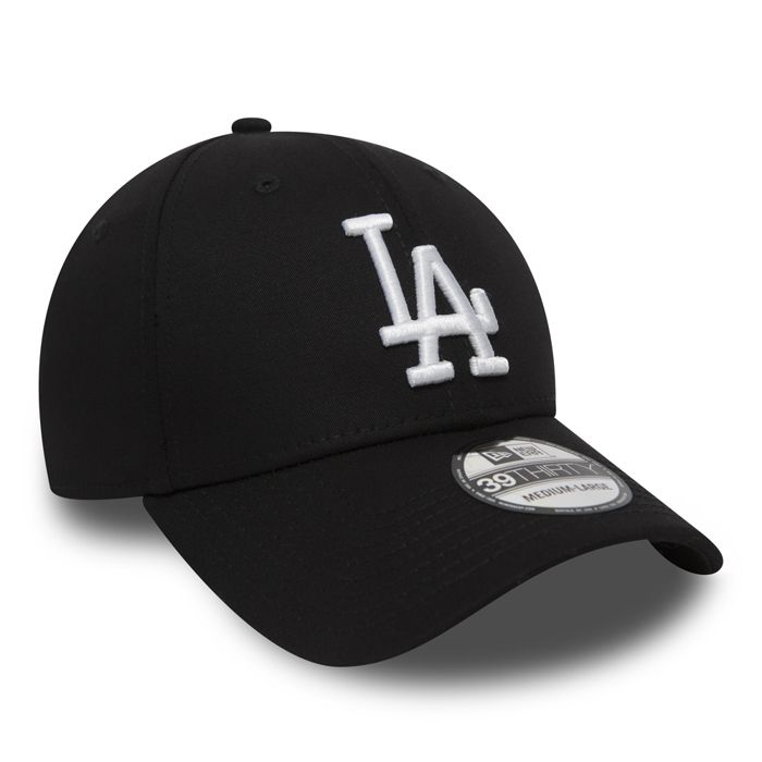 Casquette de baseball - New Era - Los Angeles Dodgers - 39THIRTY ajustée - Noir - Sportswear